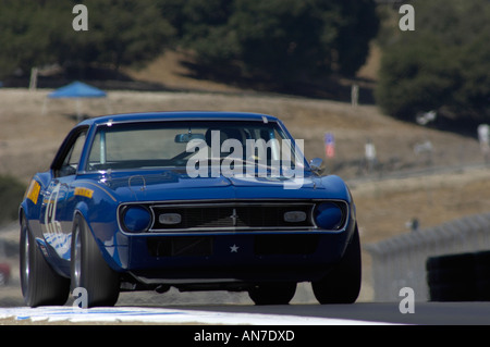 Tom Armstrong Rennen seinem Camaro 1968 Z-28 bei den 2006 Monterey Historic Automobil Rennen Stockfoto