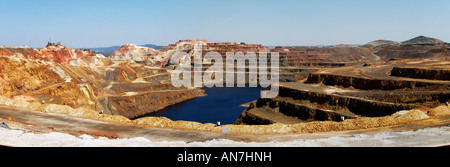 Tagebau in Cerro Colorado, Riotinto Huelva Stockfoto