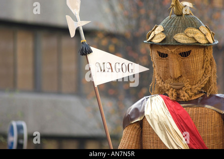 Die riesigen Magog in der Prozession auf der Lord Bürgermeister Show parade in London Stockfoto