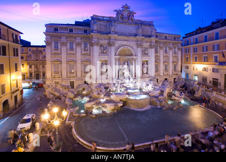 Italien Rom The Trevi Fountain erhöht, Ansicht Stockfoto