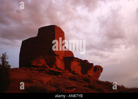 Wukoki Sinagua Ruine innerhalb Wupatki National Monument, Arizona, AZ Stockfoto