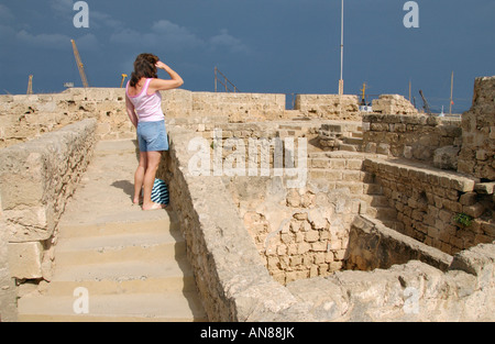 Othello Turm Famagusta auf der Mittelmeerinsel Zypern in der türkischen gesteuert Nordregion Stockfoto