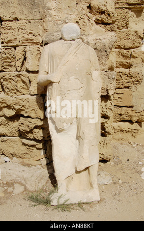 Statue in Othellos Turm Famagusta auf der Mittelmeerinsel Zypern in der türkischen gesteuert Nordregion Stockfoto