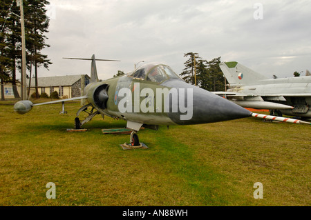 Kanadische CF-104 Starfighter Höhenleitwerk Static Display bei Comox BC Canada Stockfoto