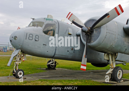 De Havilland (Grumman) CP-121 Tracker Serial Nr. 12188 ASW Patrouille Flugzeug Comox BC Vancouver Island Kanada Stockfoto