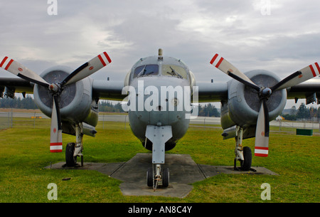 De Havilland (Grumman) CP-121 Tracker Serial Nr. 12188 ASW Patrouille Flugzeug Comox BC Vancouver Island Kanada Stockfoto