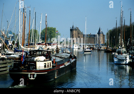 Niederlande Muiderslot Muiden IJsselmeer Burg Vecht Stockfoto