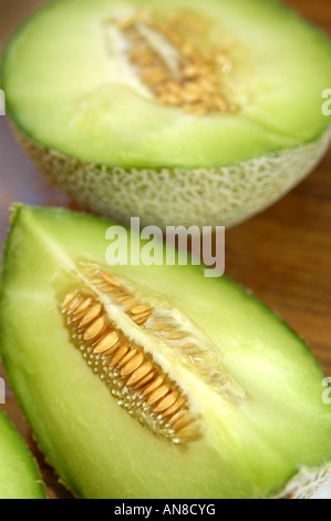 Galia Melone (Cucumis Melo) Stockfoto