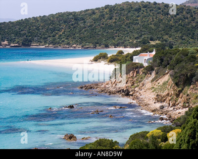 Chia Strand Insel Südküste von Sardinien Italien Mittelmeer Europa Stockfoto