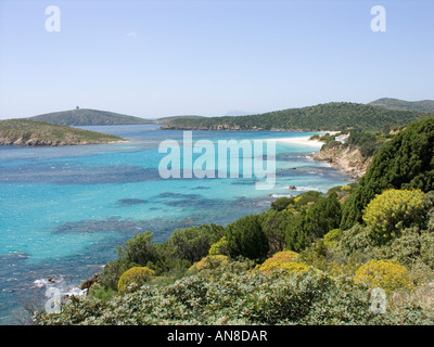 Chia Strand Insel Südküste von Sardinien Italien Mittelmeer Europa Stockfoto