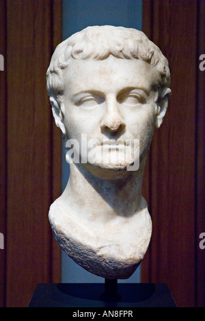 Der Roman Emperor Gaius Caesar, bekannt als Caligula (12 AD - 41 n. Chr.). In der Sammlung Getty, Malibu, USA Stockfoto