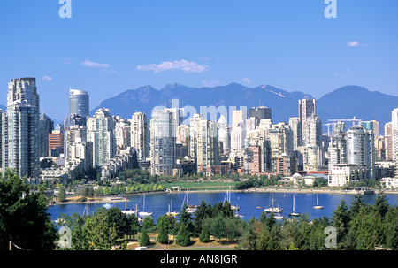 Skyline-Waterfront Vancouver British Columbia Kanada Stockfoto