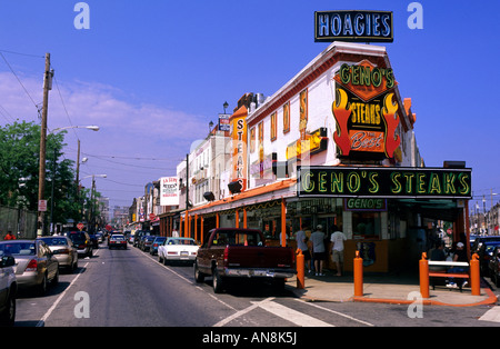 Altes Montreal Geno Steak Restaurant Quebec Kanada Stockfoto