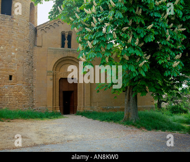 Toskana Italien Pieve di Corsignagno c 800 900 Pre Renaissance-Kapelle in der Nähe der Stadt Pienza Stockfoto