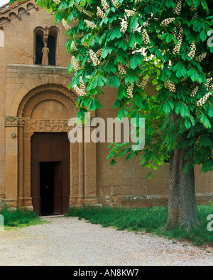 Toskana Italien Pieve di Corsignagno c 800 900 Pre Renaissance-Kapelle in der Nähe der Stadt Pienza Stockfoto