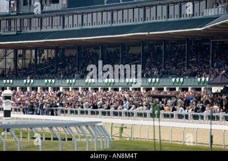 Vollblüter Pferderennen im Frühjahr treffen sich in Keeneland Track in Lexington, Kentucky USA Stockfoto