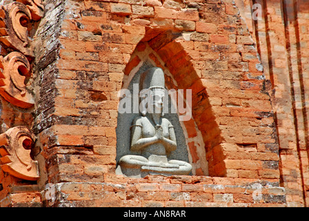 Vietnam Vietnam Po Klong Garai Champa Girai Cham Türme Shiva Statue Kalan Garai Champa Ninh Thuan Provinz Stockfoto