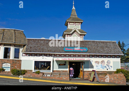 Chemainus Wandbild Stadt Vancouver Island, BC Kanada. BCX 0460. Stockfoto