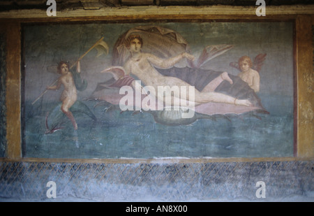 Wandbild Haus der Venus Marina Pompeji-Italien Stockfoto