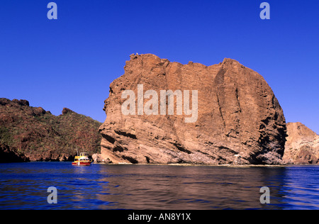 Küste um San Carlos, Meer von Cortez, Baja California, Mexiko Stockfoto