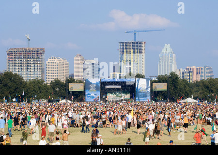 Hauptbühne am Austin City Limits Music Festival Stockfoto