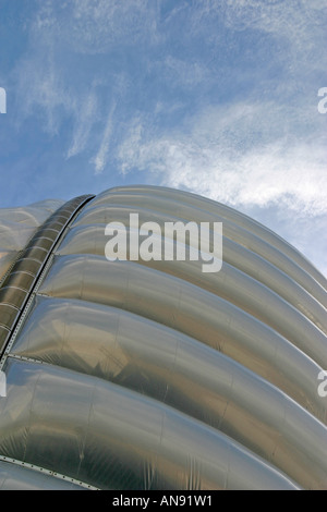 Detailansicht der Rocket Tower im British National Space Centre - Leicester England Stockfoto