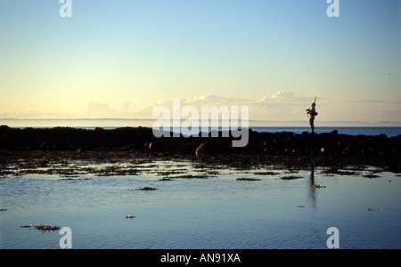 Dudelsack am Meer Stockfoto