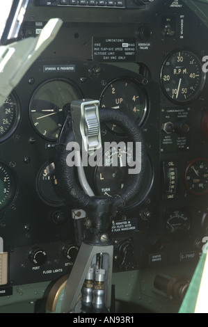Spitfire cockpit Stockfoto