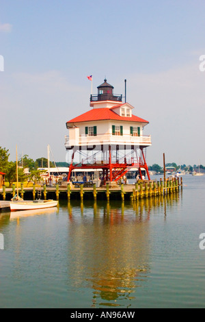 Drum-Point Lighthouse, Calvert Marine Museum, Solomons, Maryland, USA Stockfoto