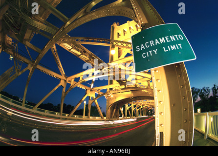 Tower Bridge in Sacramento Stockfoto