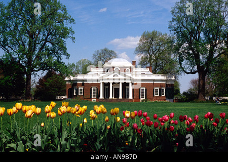 Monticello, Heimat von Thomas Jefferson, Charlottesville, Virginia Stockfoto