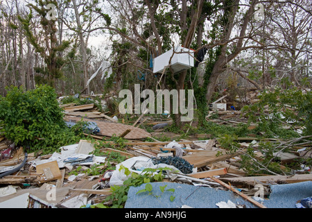 Schäden durch Hurrikan Katrina Waveland Mississippi Stockfoto