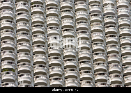 Balkon einer Wohnung Bangkok blockieren Thailand Stockfoto