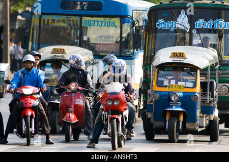 Verkehr-Bangkok-Thailand Stockfoto