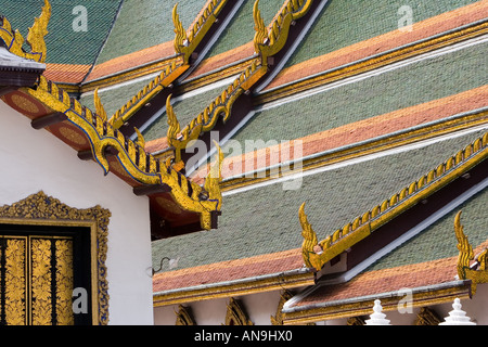 Dusit Maha Prasat Hallendach Bangkok Thailand Stockfoto