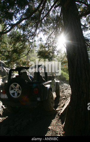 Der Rubicon Trail, Lake Tahoe, Nevada. Eines der härtesten 4 x 4 Trails der Welt Stockfoto