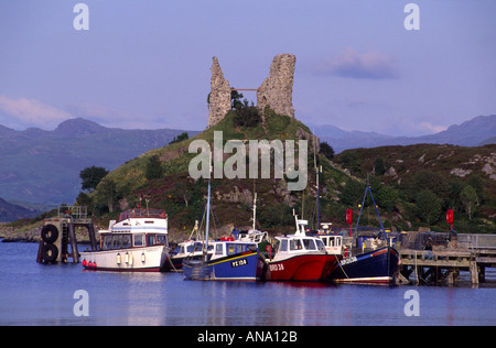 Burg-Idyllen in Kyleakin Isle of Skye GPL 1029 Stockfoto