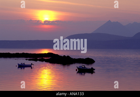 Tarskavaig Sonnenuntergang Isle Of Skye Schottland GPL 1032 Stockfoto