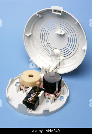 im Inneren ein Rauchmelder Stockfoto
