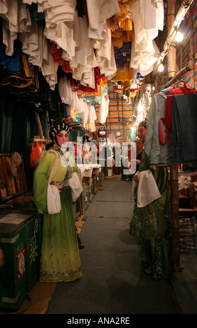 Backstage bei der chinesischen Oper in Macau China. Stockfoto