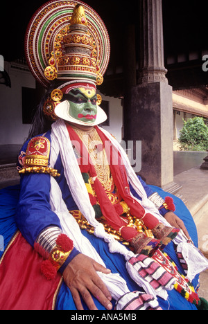 KATHAKALI KÜNSTLER IN KUTHIRAMALIKA TRIVANDRUM Stockfoto