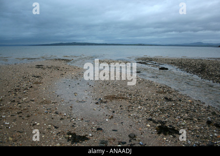 um den Lough Swilly Nebenfluss Zufluß Zoll Insel außerhalb von Derry, Inishowen, Donegal, Irland Stockfoto