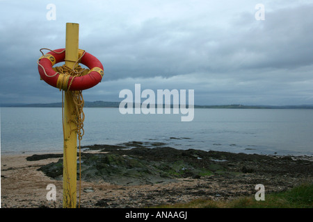 Boje an der Küste, Zoll-Insel, Donegal, Inishiowen, Irland Stockfoto