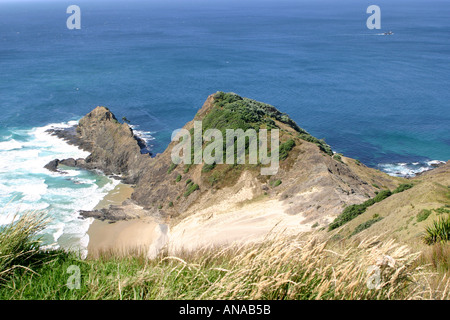 Anzeigen von Cape Reinga mystische nördlichen Punkt von Neuseeland Nordinsel Stockfoto