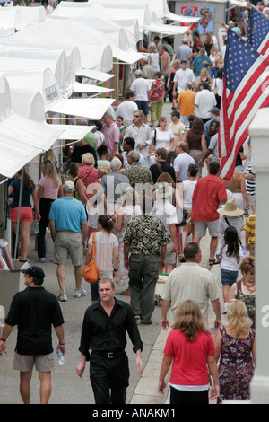 Ft. Fort Lauderdale Florida, Las Olas Boulevard, Labor Day Weekend Art Fair, Verkäufer von Verkäufern, Stände Stand Händler Händler Markt Marktplatz Stockfoto