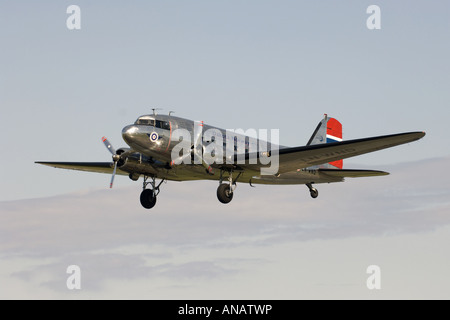 Douglas DC-3 (C-53-DO) Dakota in Sola Airshow, Norwegen Stockfoto