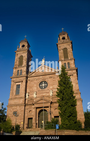 katholische Kirche St. Johannes Nepomuk, Deutschland, Baden-Württemberg, Odenwald, Eberbach Stockfoto