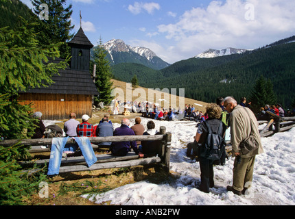 Holzkirche in Chocholowska Tal Polen Stockfoto