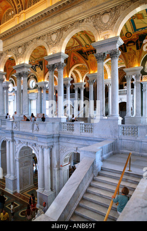 Die große Halle von der Library of Congress in Washington, D.C. Stockfoto