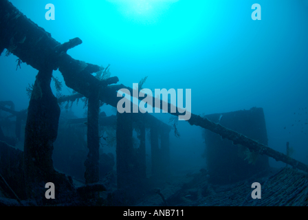 Ruinen von Liban Schiffbruch, Maire Insel, Marseille, Frankreich. Stockfoto